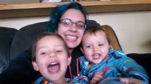 Snuggle time with Big D and Pickle